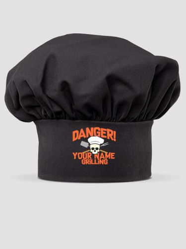 Danger Grilling : Embroidered Chef Hat
