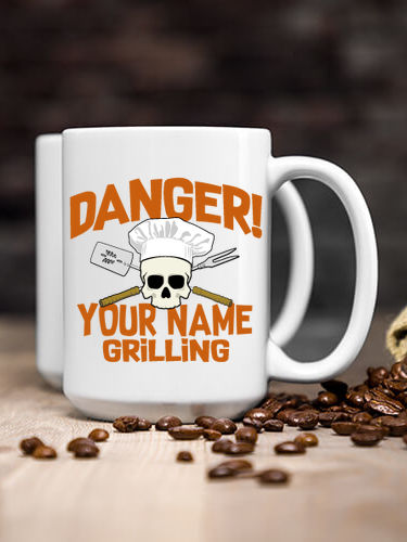 Danger Grilling : Ceramic Coffee Mugs