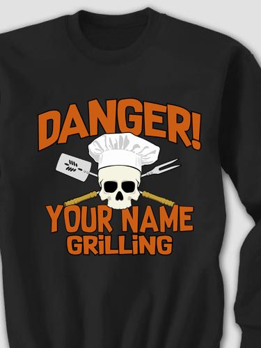 Danger Grilling : Printed Sweatshirts