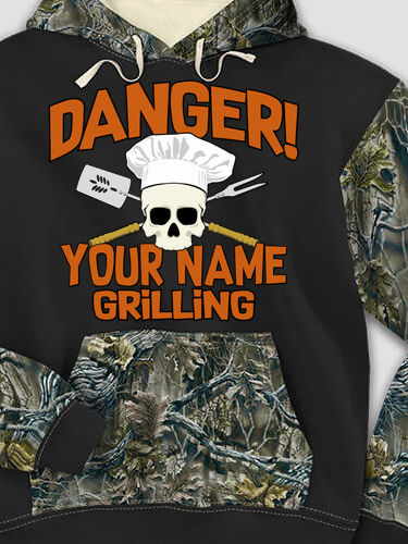 Danger Grilling : Printed 2-Tone Camo Hoodies