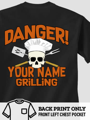 Danger Grilling : Printed Pocket T-Shirts