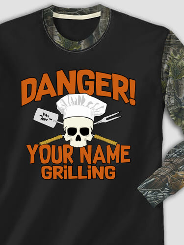 Danger Grilling : Printed 2-Tone Camo Long Sleeves