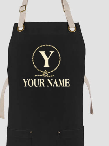 Lasso Monogram : Printed Canvas Work Aprons