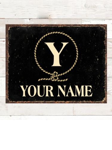 Lasso Monogram : Tin Signs
