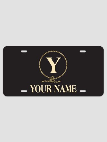 Lasso Monogram : License Plates