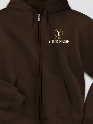 Lasso Monogram : Embroidered Zip Hoodies