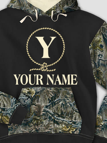 Lasso Monogram : Printed 2-Tone Camo Hoodies