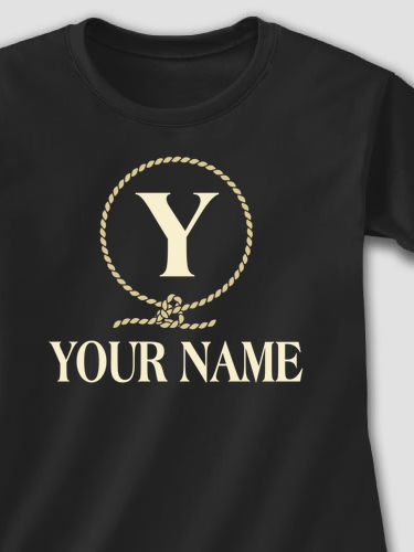 Lasso Monogram : Adult Ladies Fitted T-Shirt