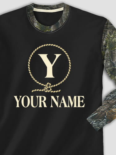Lasso Monogram : Printed 2-Tone Camo Long Sleeves