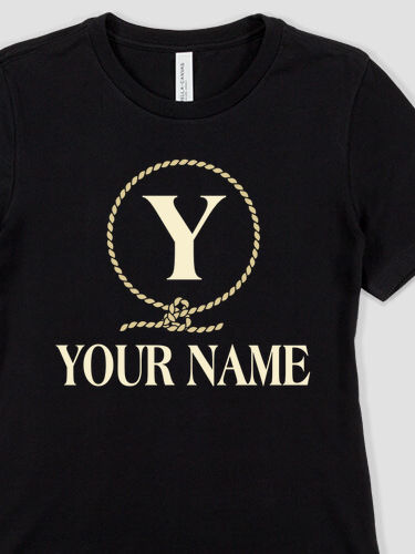 Lasso Monogram : Premium Ladies T-Shirts