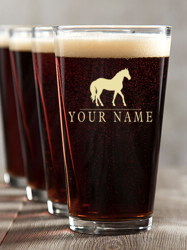 Horse : Pint Glasses - Color Printed
