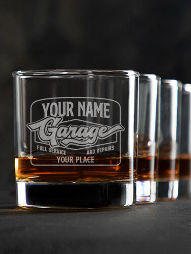 Retro Garage : Rocks Glasses - Engraved