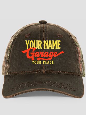 Retro Garage : Embroidered 2-Tone Camo Hats