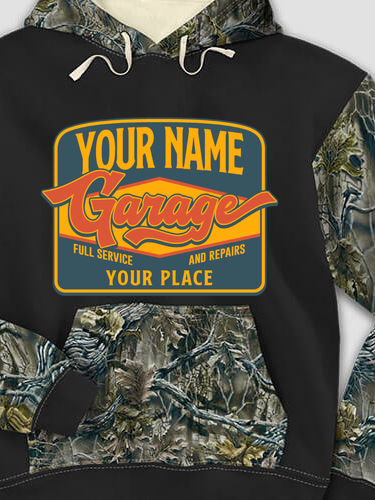Retro Garage : Printed 2-Tone Camo Hoodies