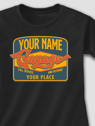 Retro Garage : Adult Ladies Fitted T-Shirt