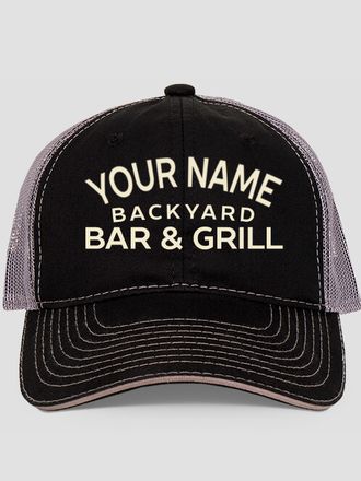Backyard Bar and Grill : Embroidered Trucker Hats