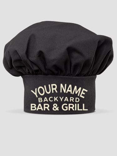Backyard Bar and Grill : Embroidered Chef Hat
