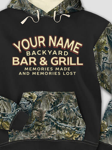 Backyard Bar and Grill : Printed 2-Tone Camo Hoodies