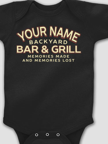 Backyard Bar and Grill : Printed Baby Bodysuits