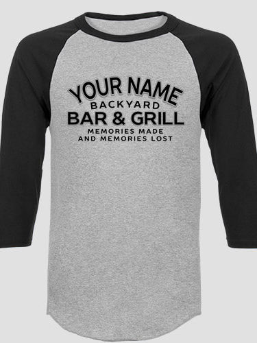 Backyard Bar and Grill : Printed Raglan Shirts