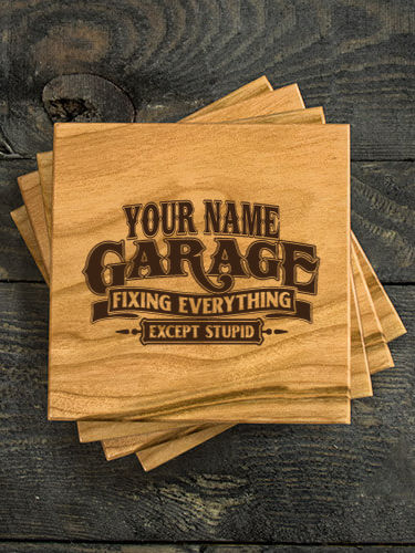 Fixing Everything Garage : Coasters - Engraved