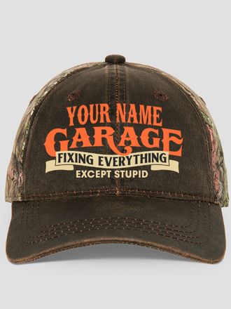 Fixing Everything Garage : Embroidered 2-Tone Camo Hats