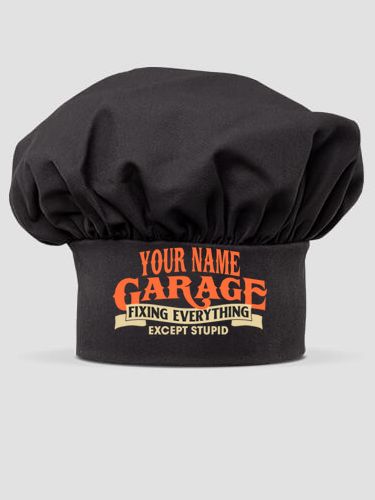 Fixing Everything Garage : Embroidered Chef Hat