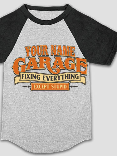 Fixing Everything Garage : Printed Kids Raglan Shirts