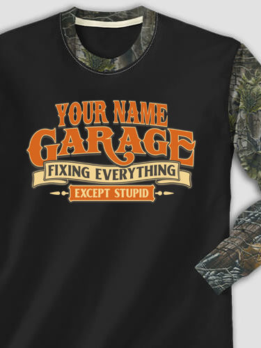 Fixing Everything Garage : Printed 2-Tone Camo Long Sleeves