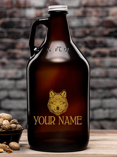 Wolf : Beer Growlers - Color Printed