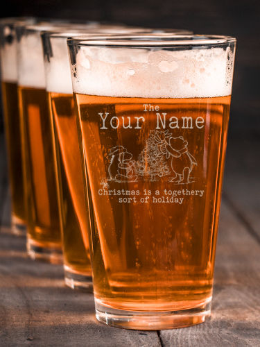 Togethery Holiday : Pint Glasses - Engraved