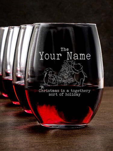 Togethery Holiday : Stemless Wine Glasses - Engraved