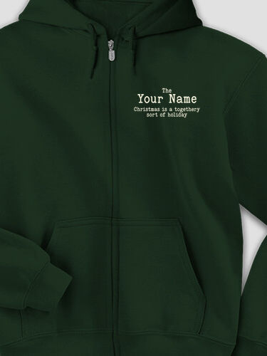 Togethery Holiday : Embroidered Zip Hoodies