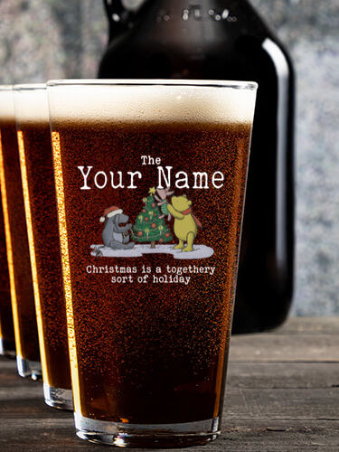 Togethery Holiday : Growler Pint Glass Gift Sets - Color Printed