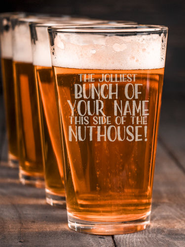 Jolliest Bunch : Pint Glasses - Engraved