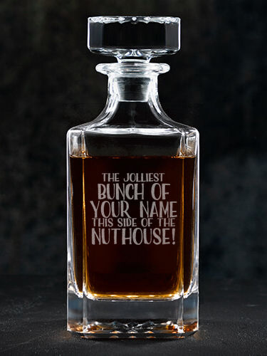Jolliest Bunch : Whiskey Decanter - Engraved