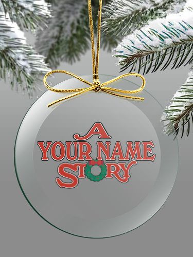 Christmas Story : 4 Inch Round Glass Ornament