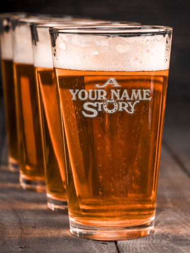 Christmas Story : Pint Glasses - Engraved