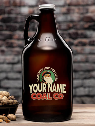 Christmas Coal Company : Beer Growlers - Color Printed