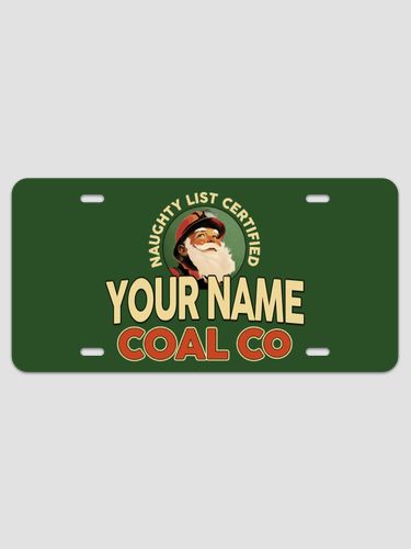 Christmas Coal Company : License Plates