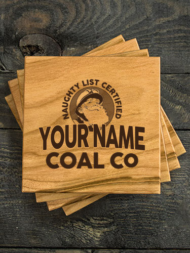Christmas Coal Company : Coasters - Engraved
