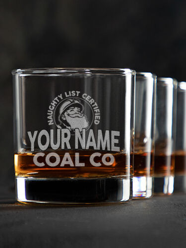 Christmas Coal Company : Rocks Glasses - Engraved