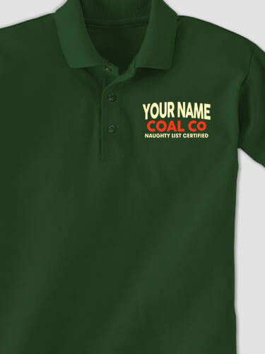 Christmas Coal Company : Embroidered Polo Shirts