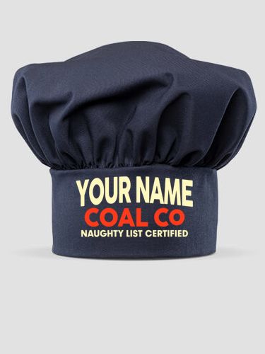 Christmas Coal Company : Embroidered Chef Hat