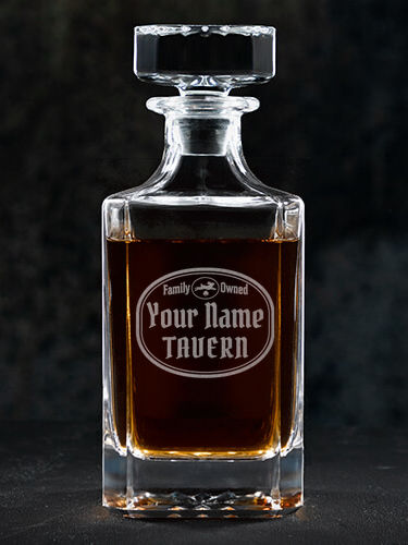Irish Tavern : Whiskey Decanter - Engraved