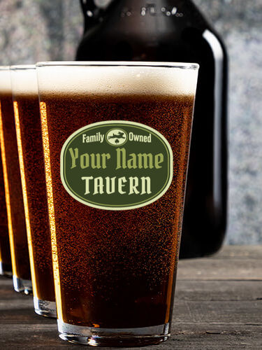 Irish Tavern : Growler Pint Glass Gift Sets - Color Printed