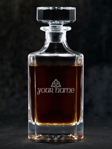 Celtic Trinity Knot : Whiskey Decanter - Engraved