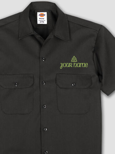 Celtic Trinity Knot : Embroidered Work Shirts