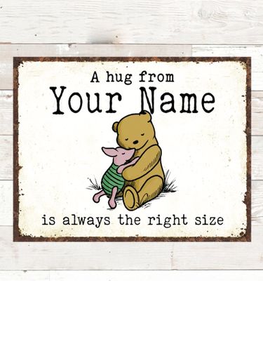 A Hug : Tin Signs
