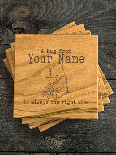 A Hug : Coasters - Engraved